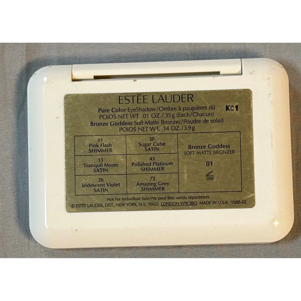 Vintage Estee Lauder Pure Color Eyeshadow  Bronzer Palette